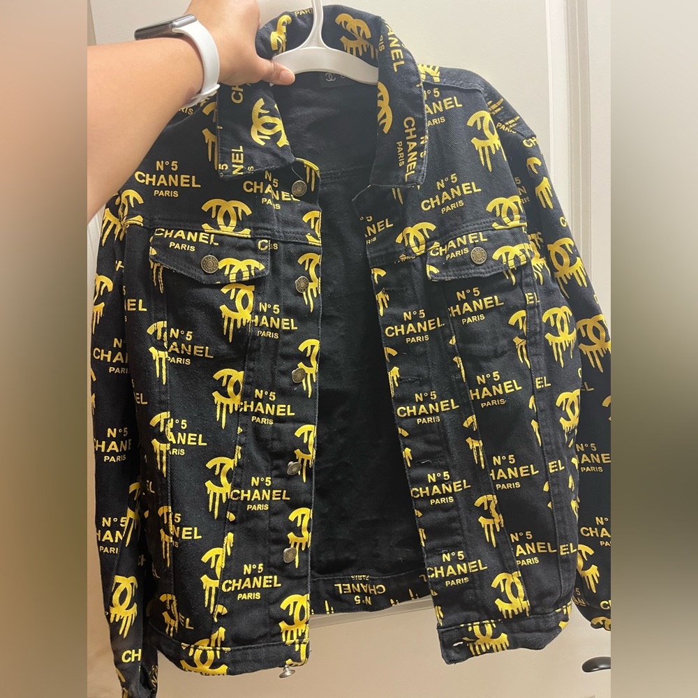 gender neutral chanel jean jacket.